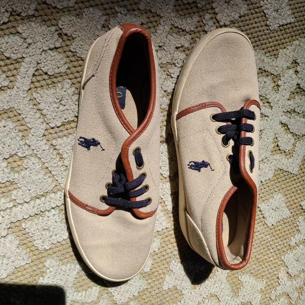 Polo Ralph‎ Lauren Canvas Shoes size 4.5